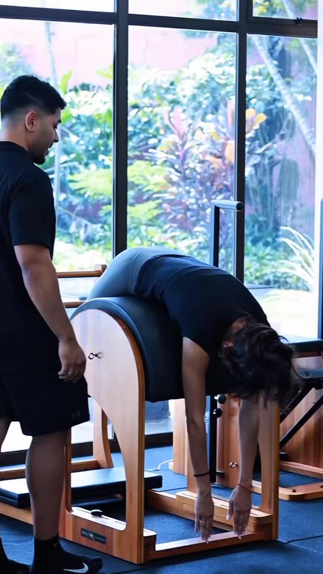 Sessão de treinamento de Pilates